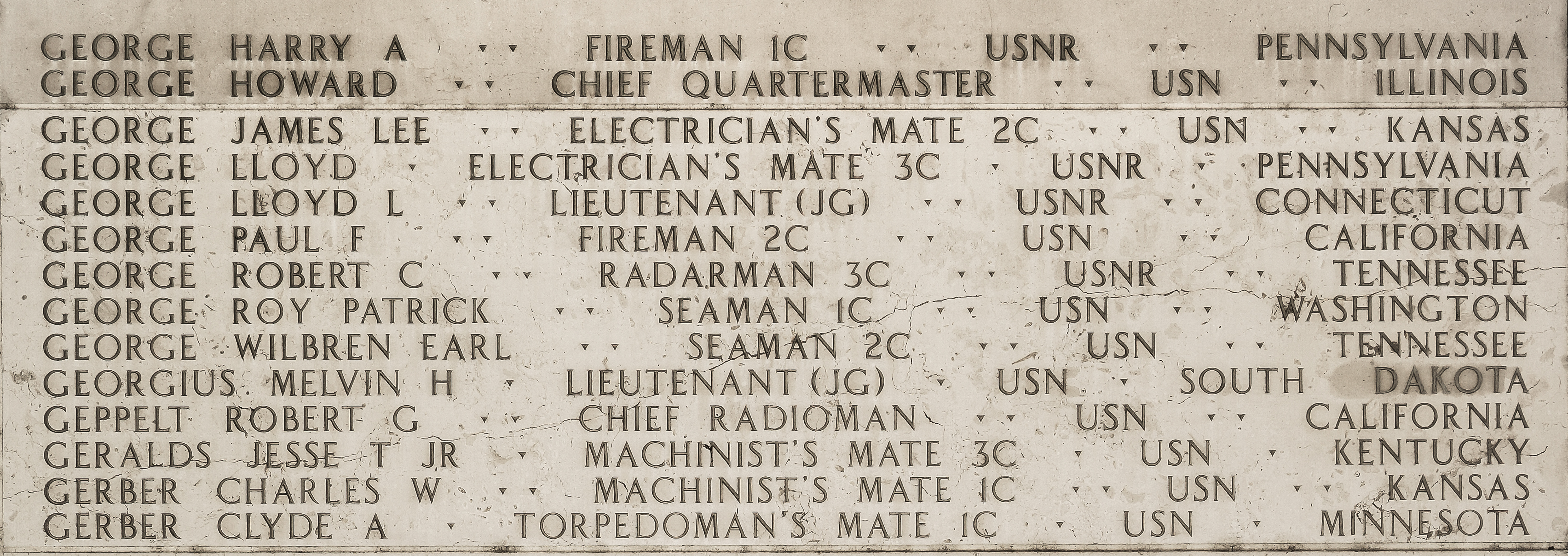 Robert C. George, Radarman Third Class